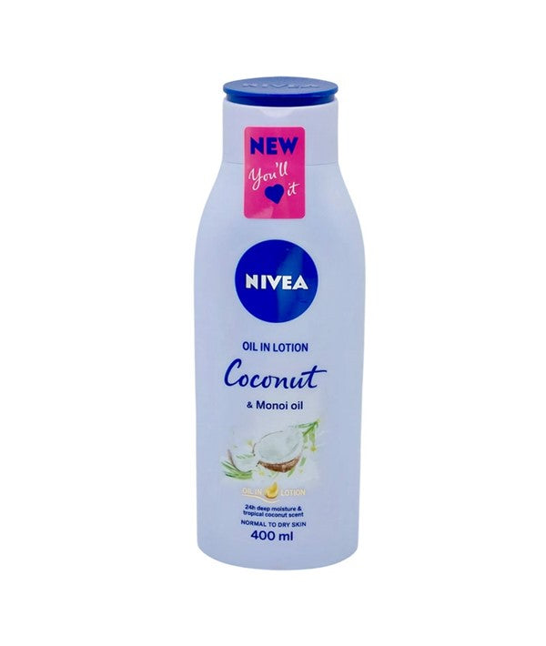NIVEA COCONUT AND MONOI OIL IN LOTION 400 ml Skin Moisturizing Asetena Pa