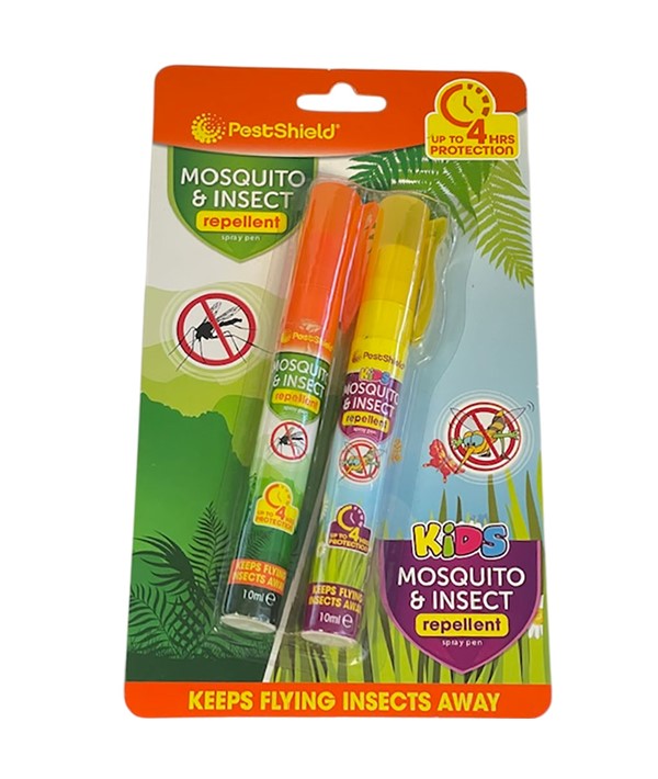 PESTSHIELD MOSQUITO AND INSECT REPELLENT KIDS SPRAY PEN 2 x 10 ml Skin Treatments Asetena Pa