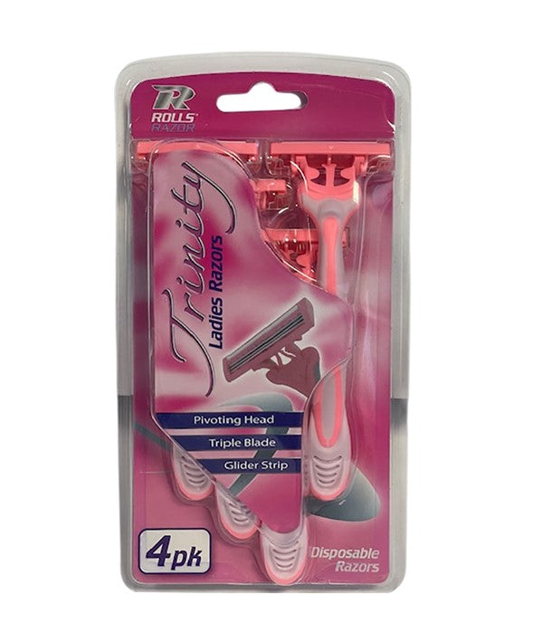 TRINITY LADIES RAZORS 4 Pk Salon Accessories Asetena Pa