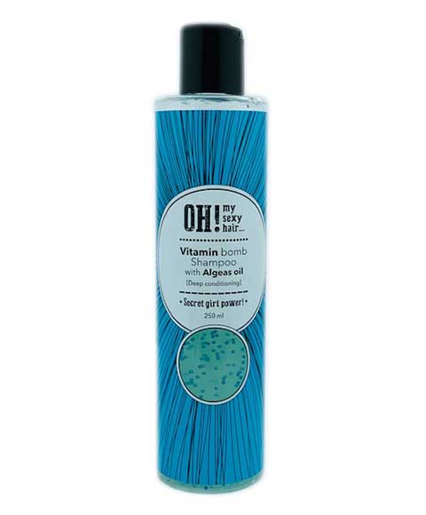 VITAMIN BOMB SHAMPOO WITH ALGEAS OIL 250 ml Shampoo Asetena Pa