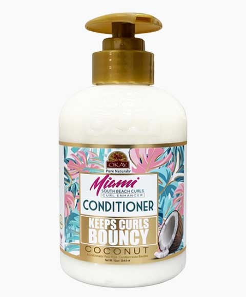 OKAY MIAMI KEEP CURLS BOUNCY COCONUT CONDITIONER 354.8 ml Conditioner Asetena Pa