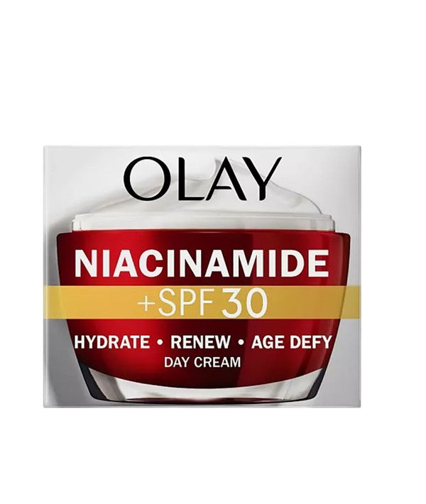 OLAY NIACINAMIDE HYDRATE REAGE DEFY SPF 30 DAY CREAM 50 ml Skin Moisturizing Asetena Pa