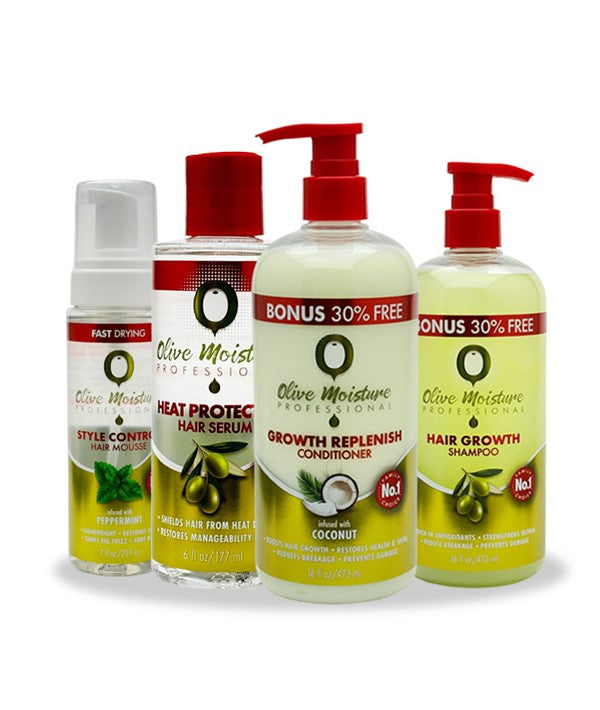 OLIVE MOISTURE HAIR STYLING BUNDLE Shampoo Asetena Pa