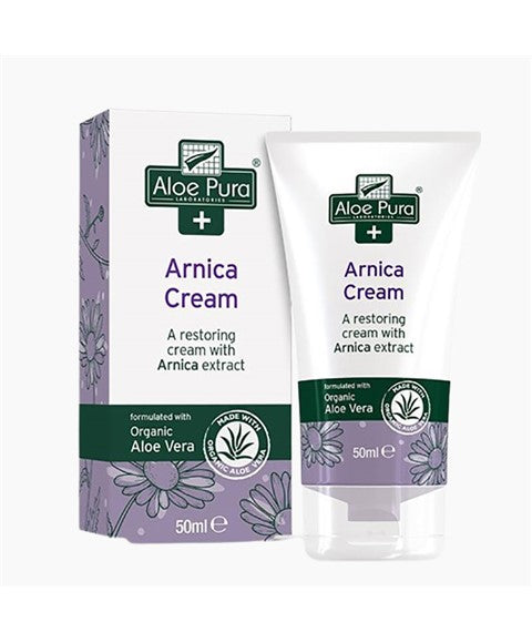 ALOE PURA ORGANIC ALOE VERA ARNICA CREAM 50 ml Skin Moisturizing Asetena Pa