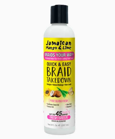 JAMAICAN MANGO AND LIME QUICK EASY BRAID TAKEDOWN CREAM 237 ml Treatments Asetena Pa