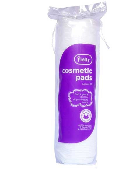 PRETTY COSMETIC PADS 80 Pads Skin Wash Asetena Pa