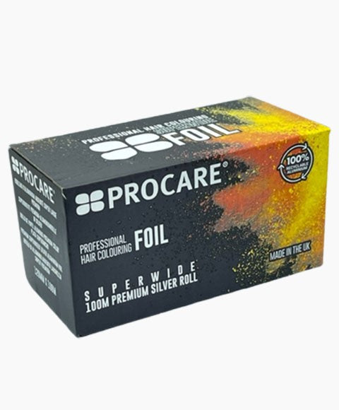 SUPERWIDE HAIR COLOURING AND HIGHLIGHTING FOIL SILVER 120mm x 100m Hair Color Asetena Pa