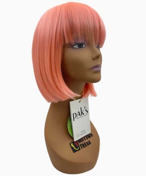 PAKS SYN SANIA WIG Color Deep Pink Synthetic Hair Wigs Asetena Pa