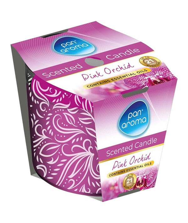 SCENTED CANDLE PINK ORCHID Candles Asetena Pa