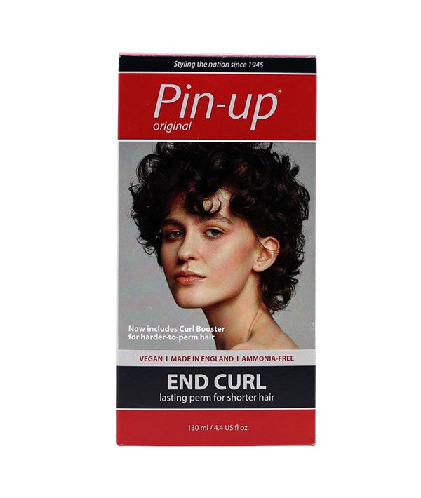 PIN UP ORIGINAL END CURL LASTING PERM KIT FOR SHORT HAIR 130 ml Relaxer n Texturizer Asetena Pa