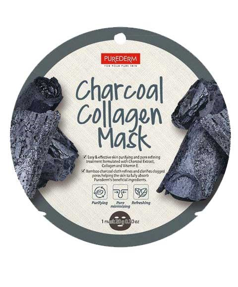 PUREDERM CHARCOAL COLLAGEN MASK Skin Wash Asetena Pa