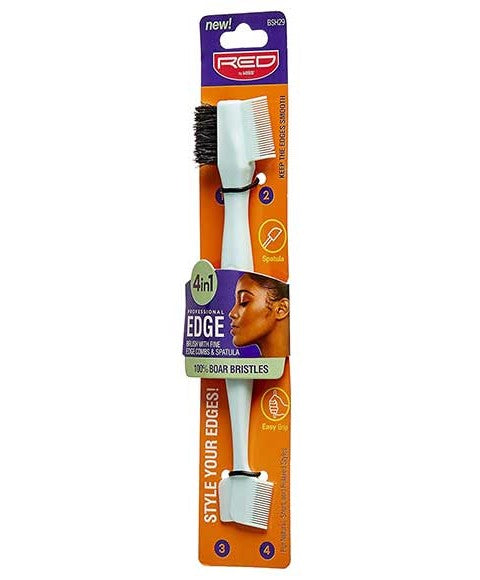 RED BY KISS 4 IN 1 ULTIMATE EDGE BOAR FIXER BSH29 Salon Accessories Asetena Pa