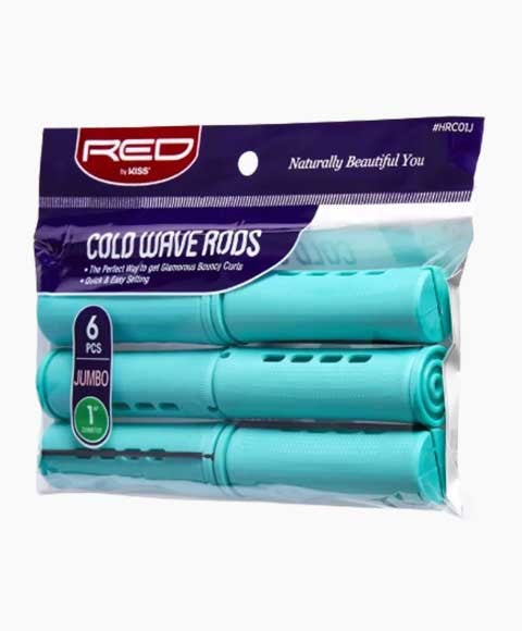 RED BY KISS COLD WAVE RODS HRC01J Jumbo (6 Pcs) Color Green 1 Diameter Kids Hair Accessories Asetena Pa