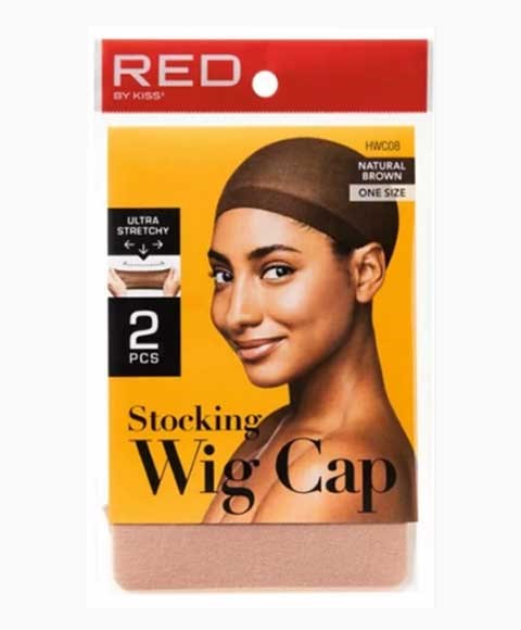 STOCKING WIG CAP NATURAL BROWN HWC08 2 pcs Extensions Accessories Asetena Pa