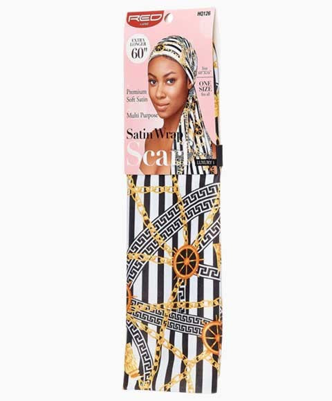 SATIN WRAP MULTI PURPOSE LUXURY 1 SCARF HQ126 One Size Durags and Caps Asetena Pa