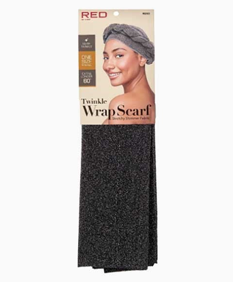 RED BY KISS TWINKLE WRAP SCARF HQ183 SILVER One Size Durags and Caps Asetena Pa