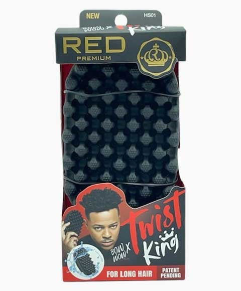 RED PREMIUM TWIST KING BRUSH Hair Brushes and Combs Asetena Pa