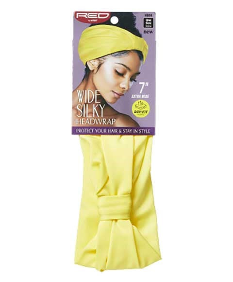 WIDE SILKY HEADWRAP YELLOW HB08 7" Durags and Caps Asetena Pa