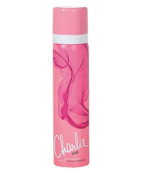 CHARLIE PERFUMED BODY SPRAY PINK 75 ml Body Care Asetena Pa