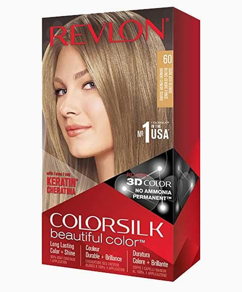 COLORSILK BEAUTIFUL COLOR PERMANENT HAIR COLOR 60 DARK ASH BLONDE Hair Color Asetena Pa