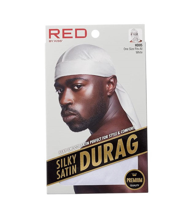 SILKY SATIN DURAG HD05 WHITE Durags and Caps Asetena Pa