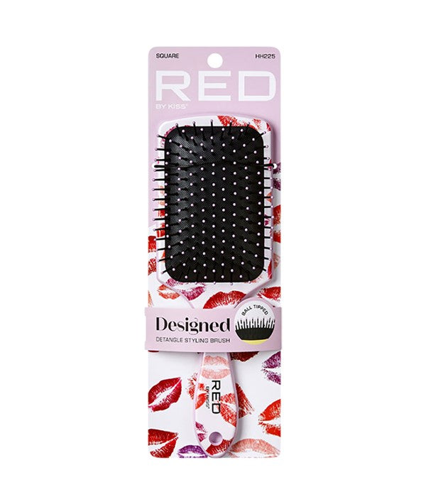 SQUARE DESIGNED BALL TIPPED DETANGLE BRUSH HH225 Hair Brushes and Combs Asetena Pa
