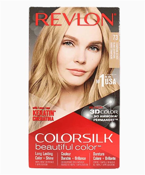 COLORSILK BEAUTIFUL COLOR PERMANENT HAIR COLOR 73 BLONDE CHAMPAGNE Hair Color Asetena Pa