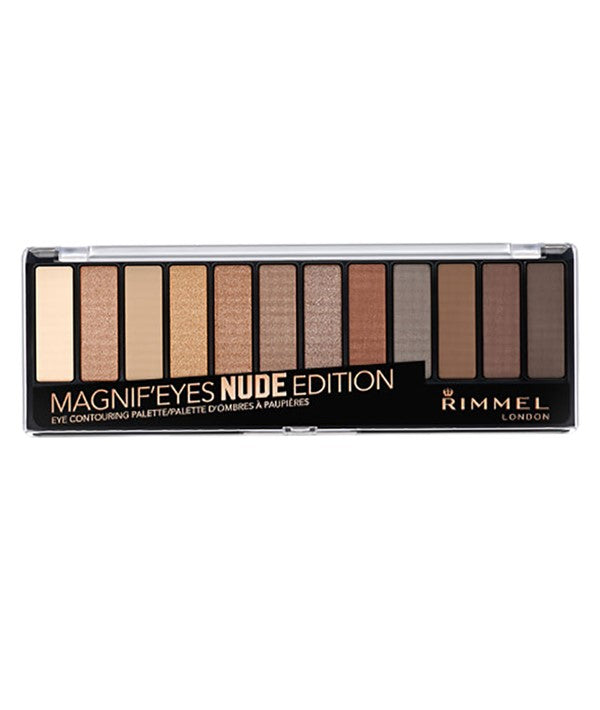 RIMMEL 12 PAN EYESHADOW PALETTE 14.2 g Color 001 Nude Edition Eye Makeup Asetena Pa