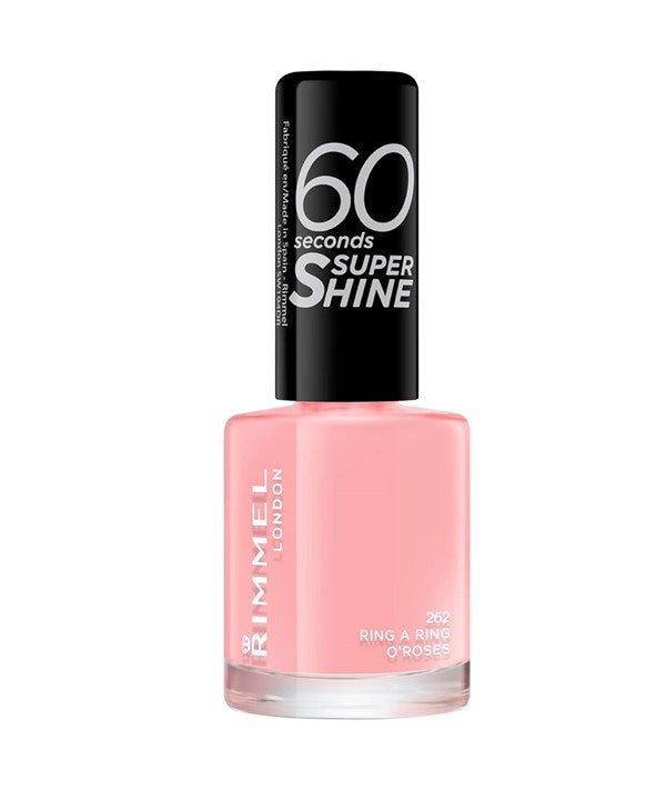 RIMMEL 60 SECONDS SUPER SHINE NAIL POLISH 262 RING A RING O ROSES 8 ml Nails Asetena Pa
