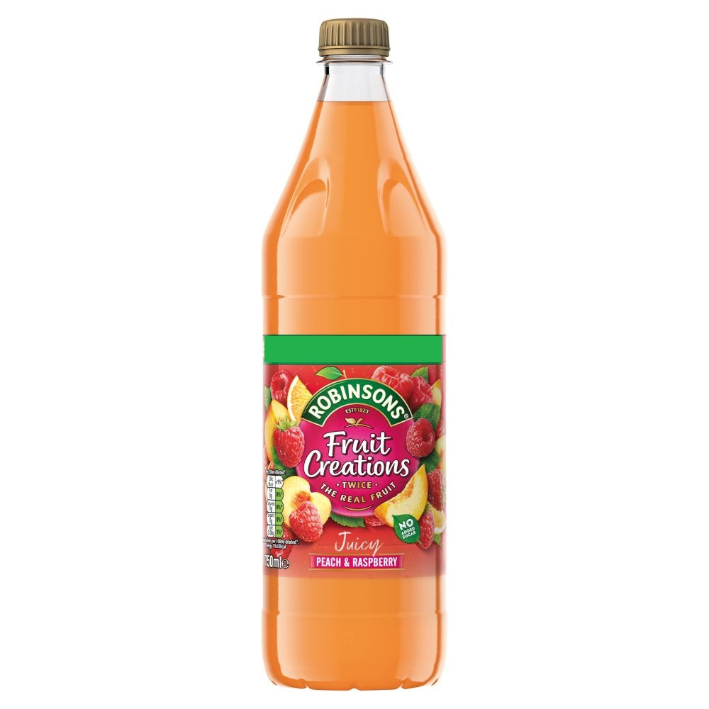 Robinsons Creations Peach & Raspberry 8x750ml