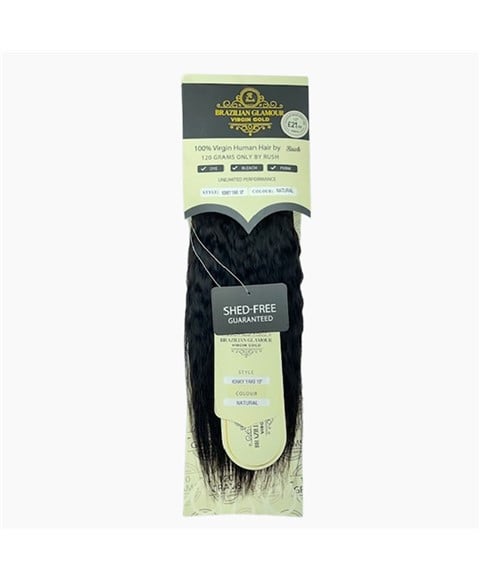 BRAZILIAN GLAMOUR VIRGIN GOLD HUMAN HAIR KINKY YAKI WEAVE 12 Color Natural Human Hair Bundles Asetena Pa