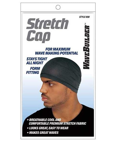 WAVE BUILDER STRETCH CAP STYLE 698 Color Black Extensions Accessories Asetena Pa