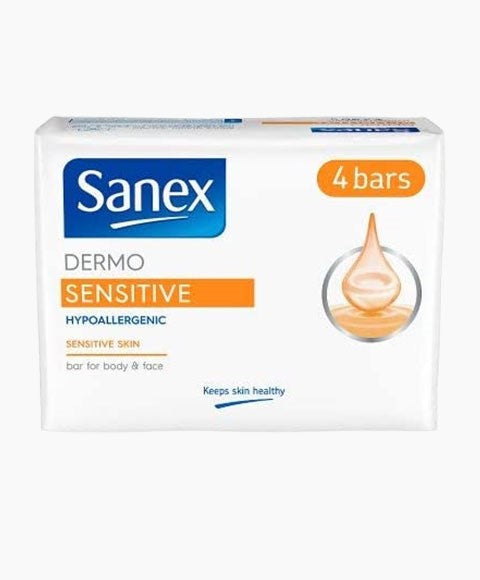 SANEX DERMO HYPOALLERGENIC BAR FOR SENSITIVE SKIN 4 x 90 g Body Care Asetena Pa