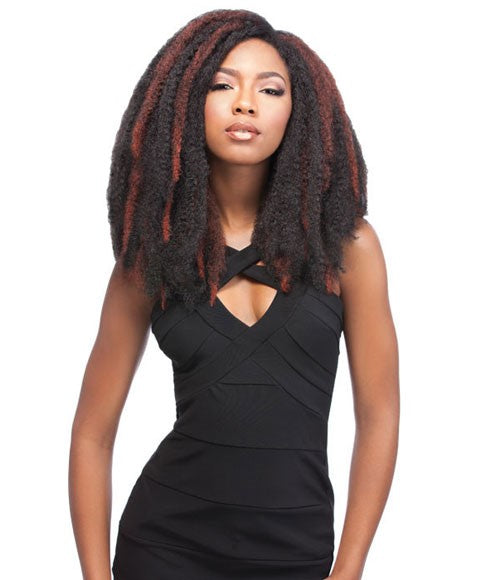 AFRICAN COLLECTION SYN JAMAICAN LOCKS 44 Color 1 Hair for Braid Extensions Asetena Pa