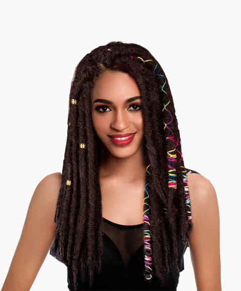 FREEDOM SYN CRO VIRGIN LOCS 20" Color 1B Hair for Braid Extensions Asetena Pa
