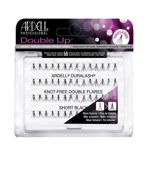 ARDELL DOUBLE UP KNOT FREE DOUBLE FLARES LASHES SHORT BLACK Eye Makeup Asetena Pa