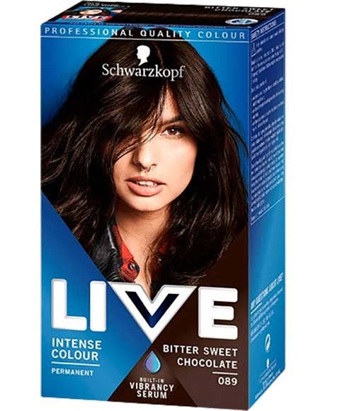 LIVE COLOR INTENSE PERMANENT COLOURS 89 BITTER SWEET CHOCOLATE Hair Color Asetena Pa