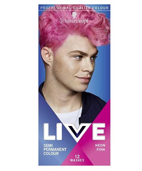 LIVE SEMI PERMANENT COLOUR NEON PINK Hair Color Asetena Pa