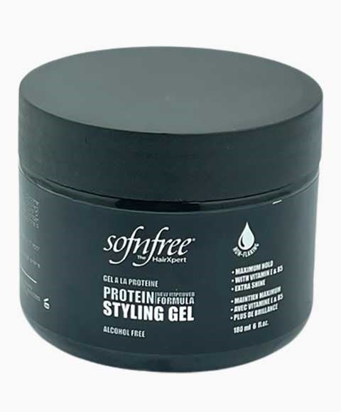SOF N FREE PROTEIN STYLING GEL BLACK 907 ml Hair Styling Asetena Pa