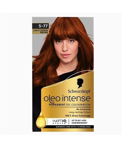 OLEO INTENSE PERMANENT OIL COLOURATION 5 77 LIGHT COPPER BROWN Hair Color Asetena Pa