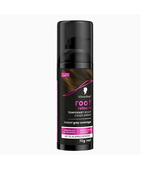 ROOT RETOUCH TEMPORARY ROOT COVER SPRAY DARK BROWN 70 g Hair Color Asetena Pa