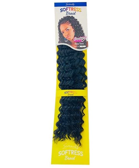 SOFTRESS SYN DEEP TWIST BRAID Color TP1B/99J Hair for Braid Extensions Asetena Pa
