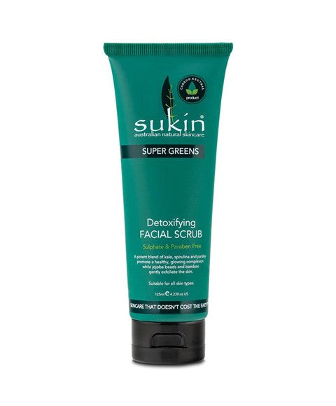 AUSTRALIAN NATURAL SKINCARE SUPER GREENS DETOXIFYING FACIAL SCRUB 125 ml Skin Wash Asetena Pa
