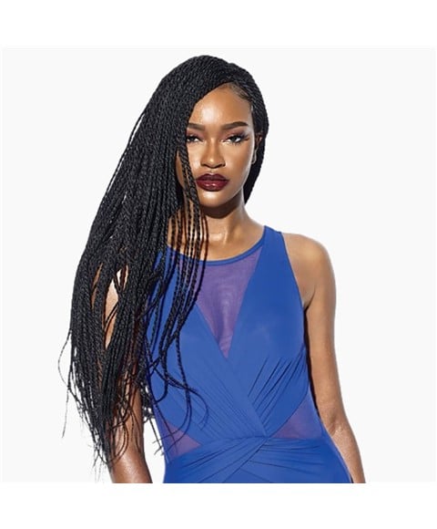CLOUD 9 SWISS LACE RUWA HAND BRAIDED SENEGAL TWIST LACE WIG 32 Color 1B Lace Wigs Asetena Pa