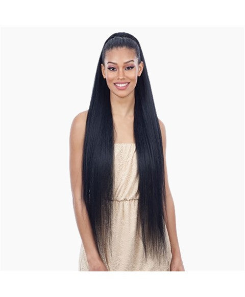 FREETRESS DRAWSTRING SYN LONG YAKY STRAIGHT PONYTAIL 38 inch Color 1 PonyTail Asetena Pa