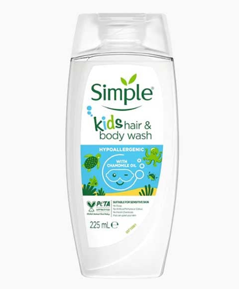 SIMPLE KIDS HAIR AND BODY WASH WITH CHAMOMILE OIL 225 ml Kids Skincare Asetena Pa