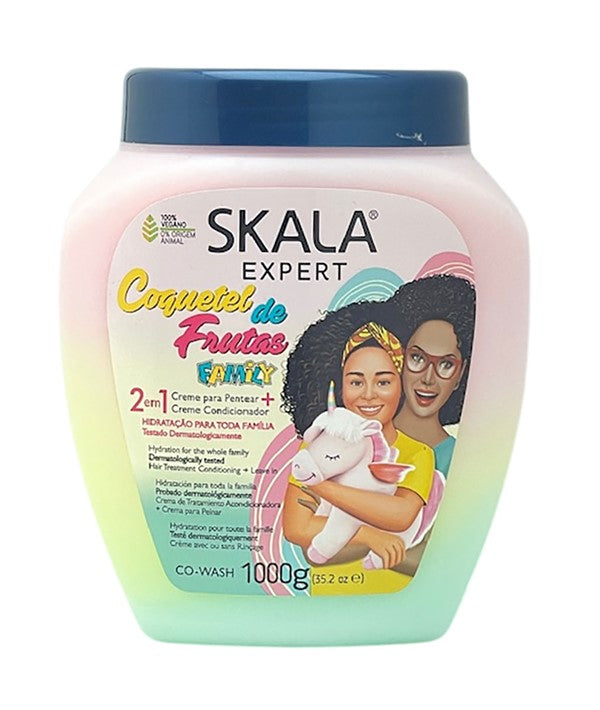 SKALA EXPERT 2IN1 COQUETEL DE FRUTAS CONDITIONING CO WASH 1000 g Treatments Asetena Pa