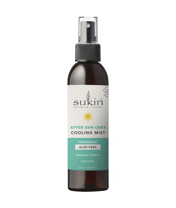 SUKIN SOOTHE AND HYDRATE AFTER SUN CARE COOLING MIST 250 ml Skin Treatments Asetena Pa