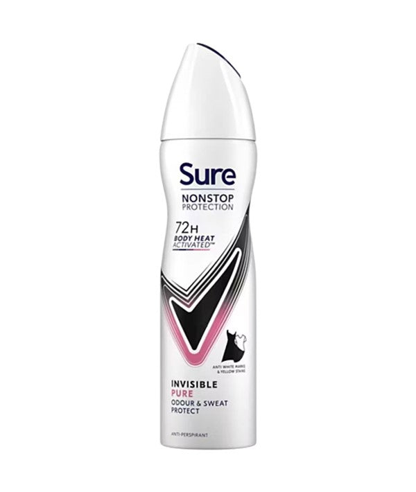 NONSTOP PROTECTION 72H BODY HEAT INVISIBLE PURE ANTI PERSPIRANT SPRAY 250 ml Body Care Asetena Pa