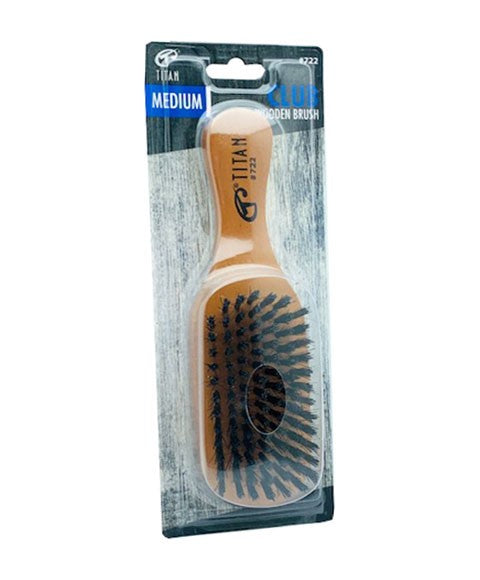 TITAN MEDIUM WOODEN CLUB BRUSH 722 Hair Brushes and Combs Asetena Pa